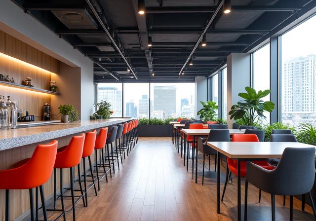 After shot of a vibrant and functional office space in Melbourne CBD.